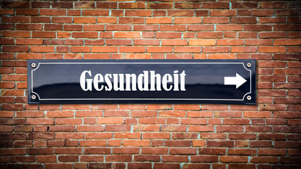 Wall Mural - Schild 404 - Gesundheit