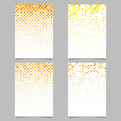 Sticker - abstract rounded square pattern brochure template set