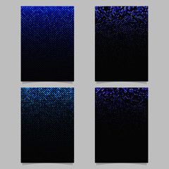Wall Mural - abstract diagonal rounded square pattern background poster template set