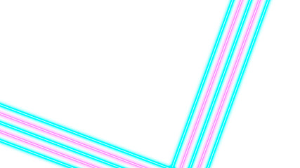 Wall Mural - turquoise and pink neon lights with lots of copy space for text or product display. modern abstract 