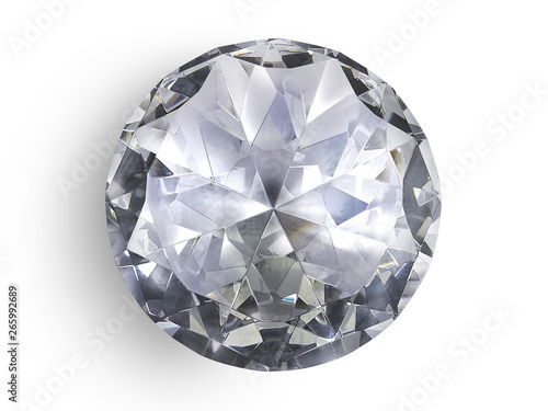 Photographie diamond on white background with high quality