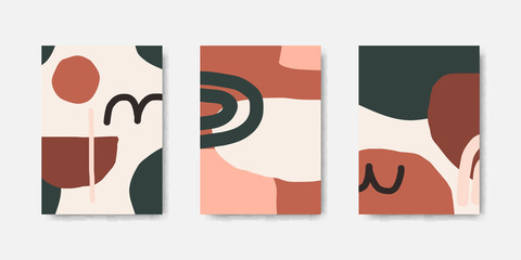 Poster - modern abstract design card templates