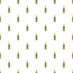 Sticker - Holiday champagne pattern seamless vector repeat for any web design