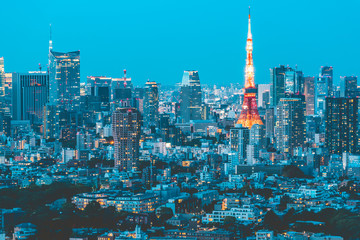 Beautiful night view of Tokyo