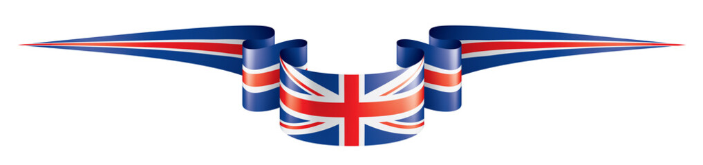 United Kingdom flag, vector illustration on a white background