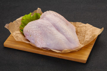 Raw chicken breast