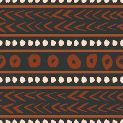 Poster - african mudcloth seamless pattern