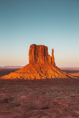 Wall Mural - monument valley at sunset, utah, usa