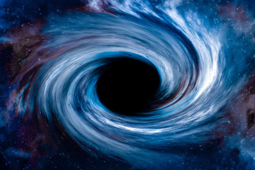 Wall Mural - picture of black hole in space. screen saver and background concept.