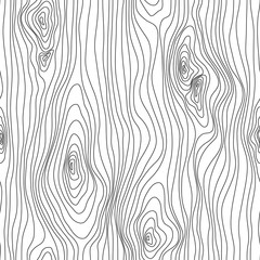 Wood Texture Seamless Sketch. Grain cover surface. Wooden fibers. Vector background