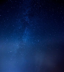 starry sky universe background galaxy of milky way, blue space background with stars, cosmos