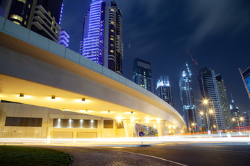 hotel with buildings at the night