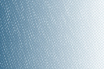 Wall Mural - Rain drops on transparent background. Falling water drops. Nature rainfall. Vector illustration