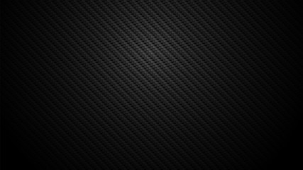 Wall Mural - Vector carbon fiber texture. Dark background with lighting.