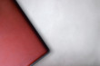 © Heru - Top view of red laptop best background for presentation template