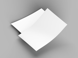 Empty paper sheet in A4 format - 3d illustration