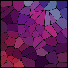 Wall Mural - Abstract purple mosaic pattern. Abstract background consisting of elements of different shapes arranged in a mosaic style. Vector illustration.