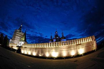 Wall Mural - Holy Trinity Monastery in twilight. Tyumen. Russia