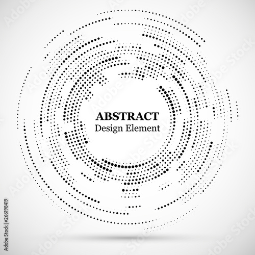 Abstract dotted halftone mo...