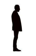 Wall Mural - a man body silhouette vector