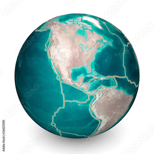 Tectonic Plates Move Constantly Making New Areas Of Ocean
