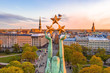 Panorama aerial view on old town of Riga, Latvia