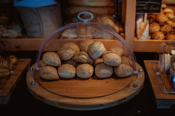 Fresh bread made from rye and wheat flour.