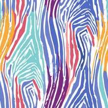 Abstract Repeated Seamless Pattern Of Striped Zebra Skin