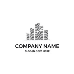 Wall Mural - simple building line logo design inspiration