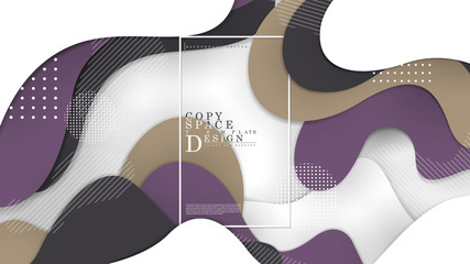 Wall Mural - copy space template abstract collection art 3d background template vector
