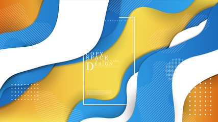 Wall Mural - copy space template abstract collection art 3d fresh background template vecto