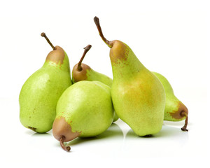 Tasty pear isolated on white background