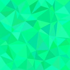 Wall Mural - Green triangle tile mosaic background - polygon vector illustration