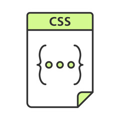 Sticker - CSS file color icon