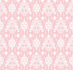 Wall Mural - Damask seamless pattern background texture