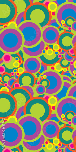 Abstract background of multicolored rings