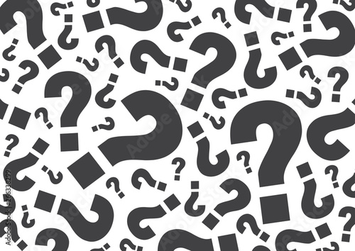 Cuadros en Lienzo random Gray question mark for background, vector illustration