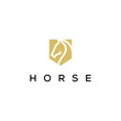 horse shield logo design