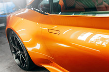 Car Door Handle Orange Color For Customers