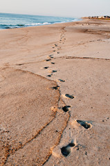 Beach foot prints 2