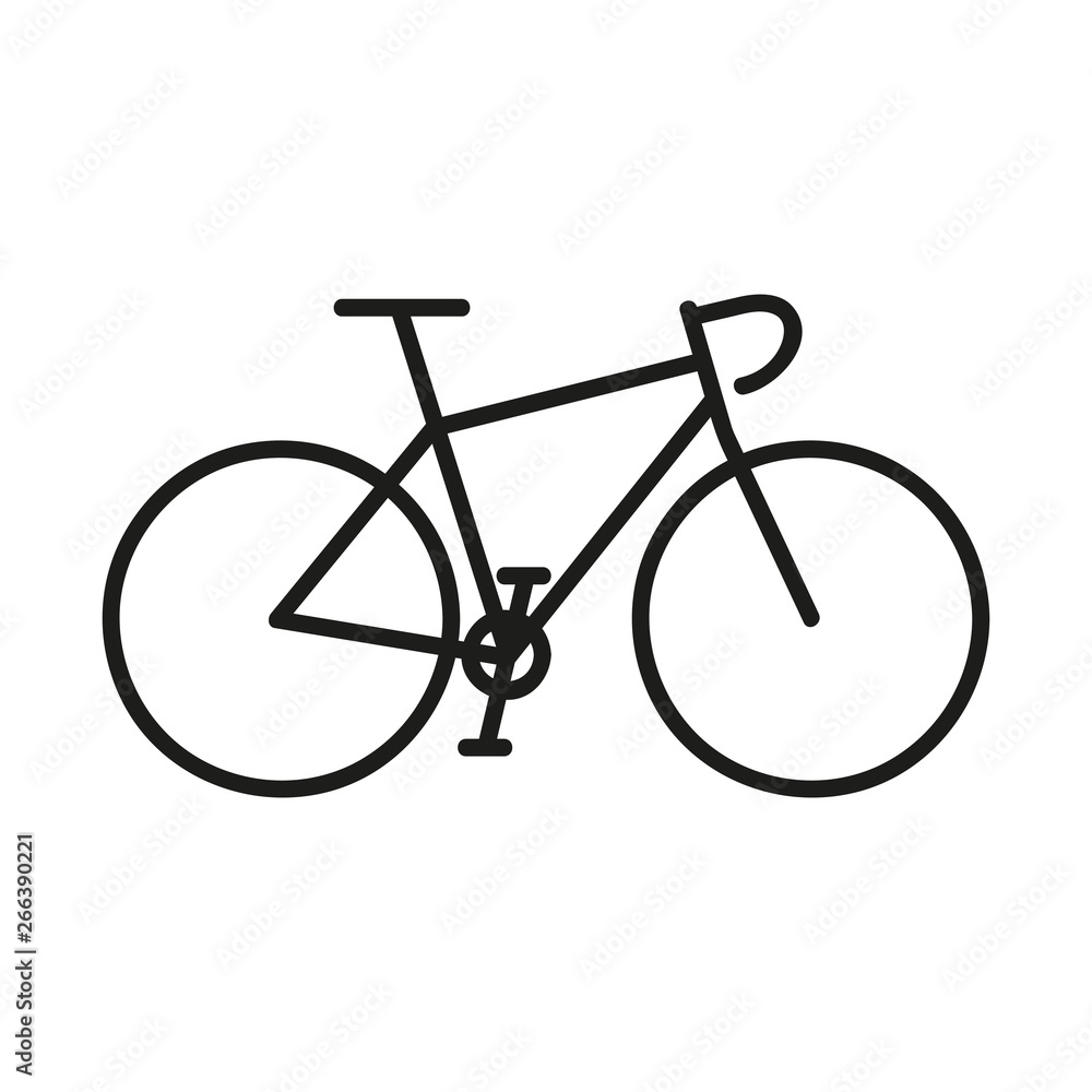 Rower szosowy logo wektor - obrazy, fototapety, plakaty 