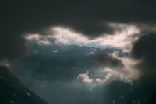 Mountain Through The Clouds