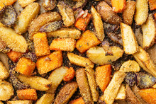 Roasted Vegetables With Cornmeal Crust