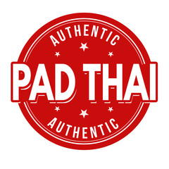 Wall Mural - Pad thai sign or stamp