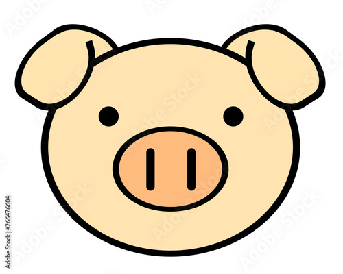 100 ぶた キャラクター ここから印刷してダウンロード