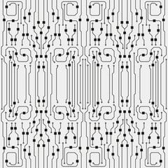 Poster - Vector circuit board illustration. Abstract circuit board background