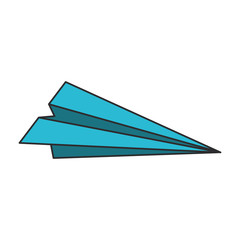 Sticker - paper plane cartoon