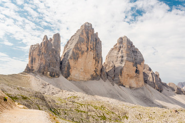 Wall Mural - Tre cime di Lavaredo in Dolomites Mountains, Italy	