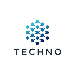 Poster - technology, biotechnology, tech icon and symbol