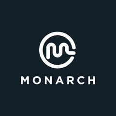 Poster - Modern logo concept. Letter M. Template project, business card. Vector illustration.